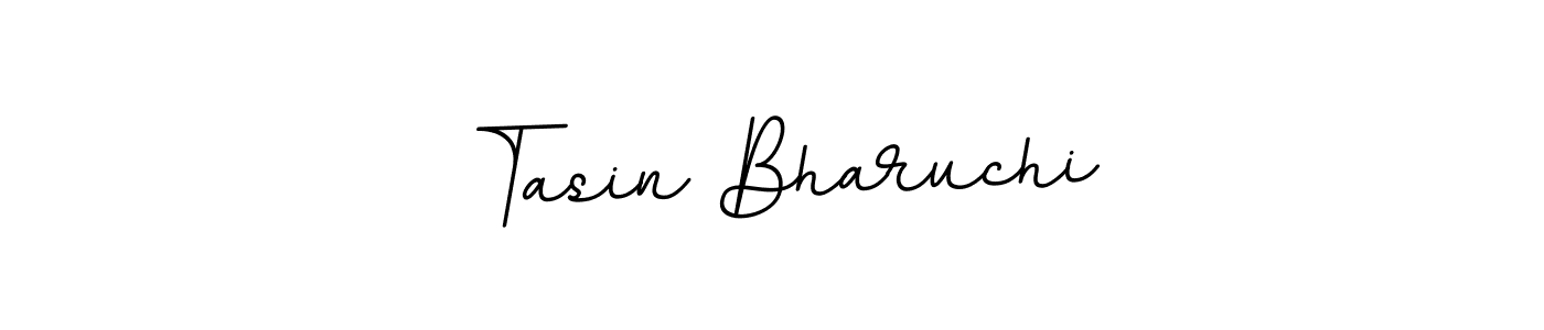 Use a signature maker to create a handwritten signature online. With this signature software, you can design (BallpointsItalic-DORy9) your own signature for name Tasin Bharuchi. Tasin Bharuchi signature style 11 images and pictures png