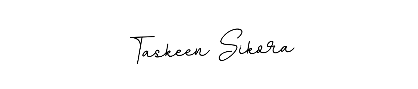 Create a beautiful signature design for name Taskeen Sikora. With this signature (BallpointsItalic-DORy9) fonts, you can make a handwritten signature for free. Taskeen Sikora signature style 11 images and pictures png