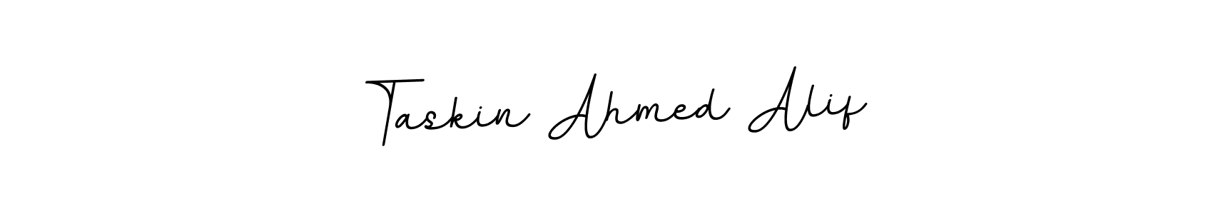 Use a signature maker to create a handwritten signature online. With this signature software, you can design (BallpointsItalic-DORy9) your own signature for name Taskin Ahmed Alif. Taskin Ahmed Alif signature style 11 images and pictures png