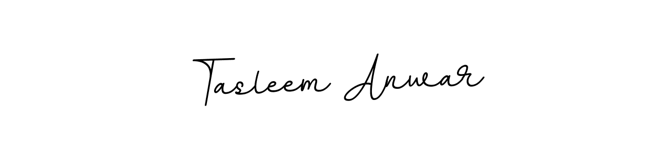 Tasleem Anwar stylish signature style. Best Handwritten Sign (BallpointsItalic-DORy9) for my name. Handwritten Signature Collection Ideas for my name Tasleem Anwar. Tasleem Anwar signature style 11 images and pictures png