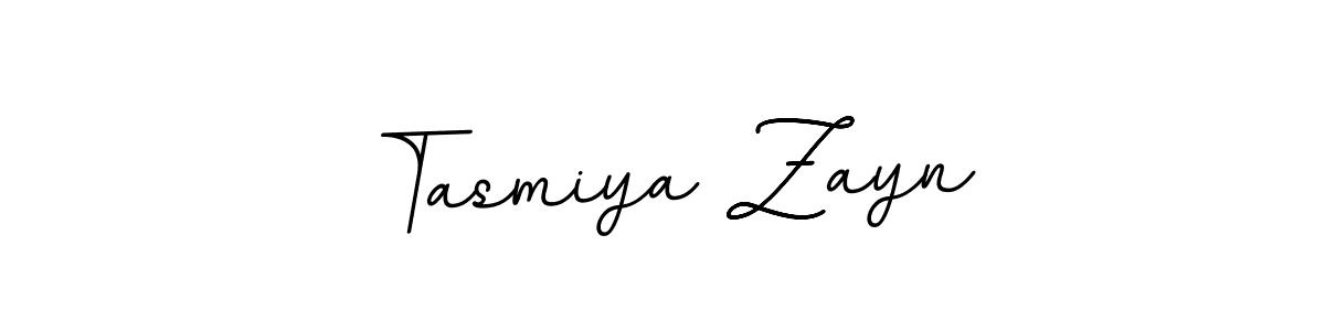 Create a beautiful signature design for name Tasmiya Zayn. With this signature (BallpointsItalic-DORy9) fonts, you can make a handwritten signature for free. Tasmiya Zayn signature style 11 images and pictures png