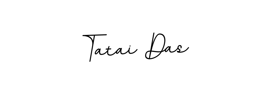 How to make Tatai Das name signature. Use BallpointsItalic-DORy9 style for creating short signs online. This is the latest handwritten sign. Tatai Das signature style 11 images and pictures png