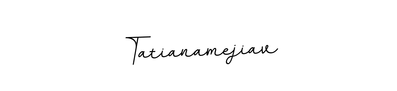 Similarly BallpointsItalic-DORy9 is the best handwritten signature design. Signature creator online .You can use it as an online autograph creator for name Tatianamejiav. Tatianamejiav signature style 11 images and pictures png