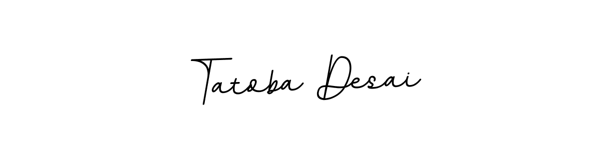 Tatoba Desai stylish signature style. Best Handwritten Sign (BallpointsItalic-DORy9) for my name. Handwritten Signature Collection Ideas for my name Tatoba Desai. Tatoba Desai signature style 11 images and pictures png