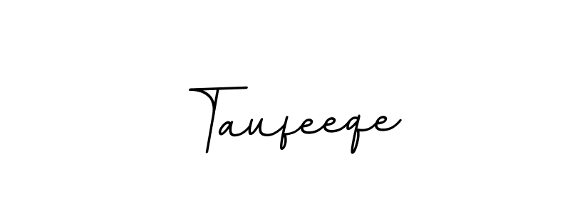 Design your own signature with our free online signature maker. With this signature software, you can create a handwritten (BallpointsItalic-DORy9) signature for name Taufeeqe. Taufeeqe signature style 11 images and pictures png