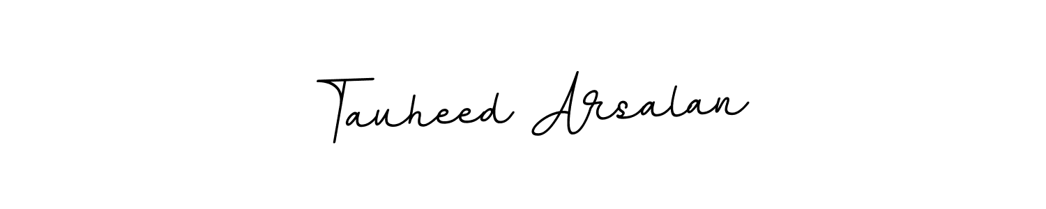 The best way (BallpointsItalic-DORy9) to make a short signature is to pick only two or three words in your name. The name Tauheed Arsalan include a total of six letters. For converting this name. Tauheed Arsalan signature style 11 images and pictures png