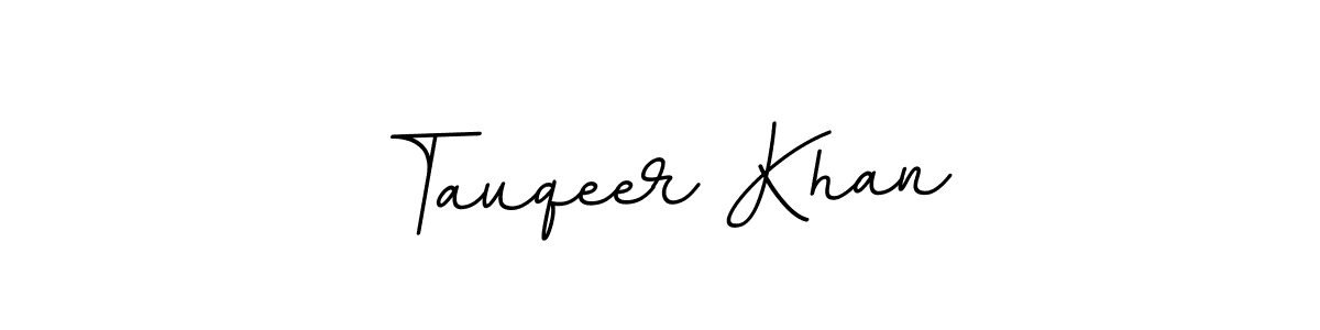 How to make Tauqeer Khan name signature. Use BallpointsItalic-DORy9 style for creating short signs online. This is the latest handwritten sign. Tauqeer Khan signature style 11 images and pictures png