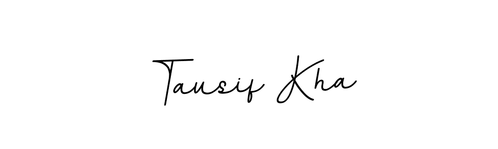 You should practise on your own different ways (BallpointsItalic-DORy9) to write your name (Tausif Kha) in signature. don't let someone else do it for you. Tausif Kha signature style 11 images and pictures png