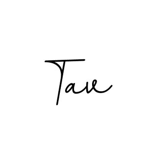 Design your own signature with our free online signature maker. With this signature software, you can create a handwritten (BallpointsItalic-DORy9) signature for name Tav. Tav signature style 11 images and pictures png