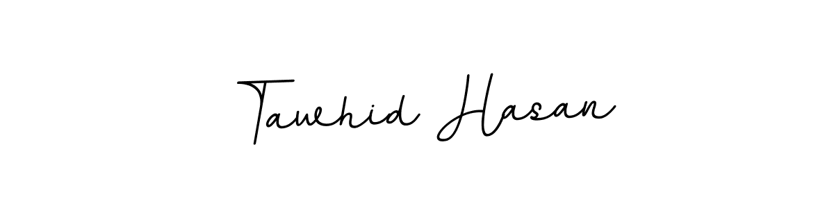 Use a signature maker to create a handwritten signature online. With this signature software, you can design (BallpointsItalic-DORy9) your own signature for name Tawhid Hasan. Tawhid Hasan signature style 11 images and pictures png