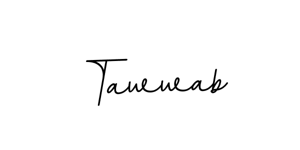 Tawwab stylish signature style. Best Handwritten Sign (BallpointsItalic-DORy9) for my name. Handwritten Signature Collection Ideas for my name Tawwab. Tawwab signature style 11 images and pictures png