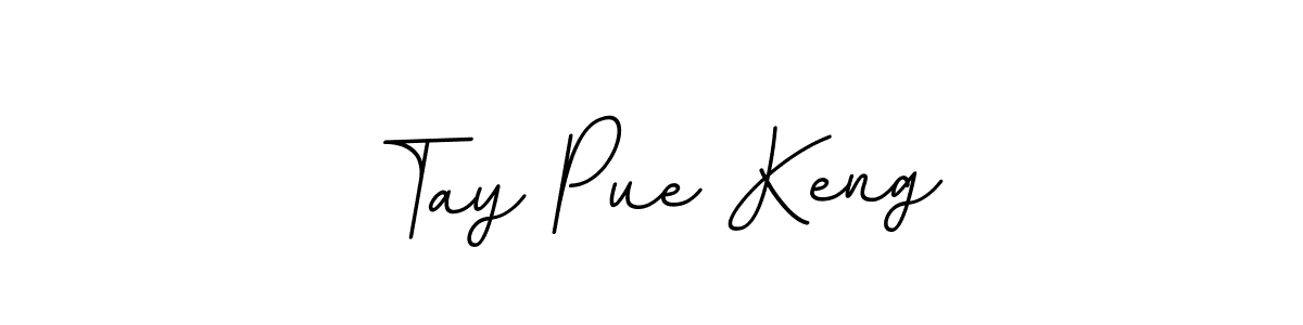 How to make Tay Pue Keng name signature. Use BallpointsItalic-DORy9 style for creating short signs online. This is the latest handwritten sign. Tay Pue Keng signature style 11 images and pictures png