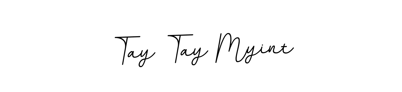 This is the best signature style for the Tay Tay Myint name. Also you like these signature font (BallpointsItalic-DORy9). Mix name signature. Tay Tay Myint signature style 11 images and pictures png