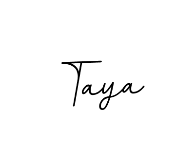 How to make Taya name signature. Use BallpointsItalic-DORy9 style for creating short signs online. This is the latest handwritten sign. Taya signature style 11 images and pictures png