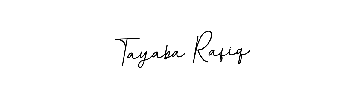 The best way (BallpointsItalic-DORy9) to make a short signature is to pick only two or three words in your name. The name Tayaba Rafiq include a total of six letters. For converting this name. Tayaba Rafiq signature style 11 images and pictures png