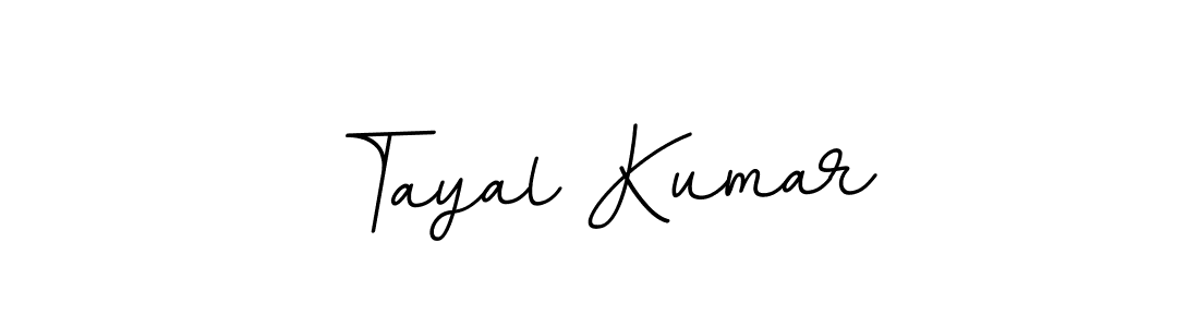 How to make Tayal Kumar name signature. Use BallpointsItalic-DORy9 style for creating short signs online. This is the latest handwritten sign. Tayal Kumar signature style 11 images and pictures png