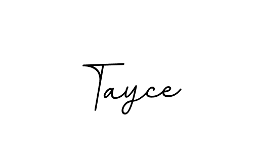 Create a beautiful signature design for name Tayce. With this signature (BallpointsItalic-DORy9) fonts, you can make a handwritten signature for free. Tayce signature style 11 images and pictures png