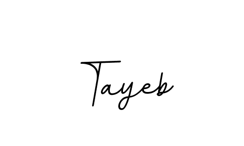 Make a beautiful signature design for name Tayeb. With this signature (BallpointsItalic-DORy9) style, you can create a handwritten signature for free. Tayeb signature style 11 images and pictures png