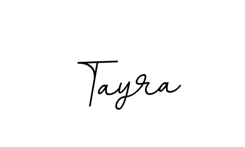 Design your own signature with our free online signature maker. With this signature software, you can create a handwritten (BallpointsItalic-DORy9) signature for name Tayra. Tayra signature style 11 images and pictures png