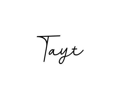 The best way (BallpointsItalic-DORy9) to make a short signature is to pick only two or three words in your name. The name Tayt include a total of six letters. For converting this name. Tayt signature style 11 images and pictures png