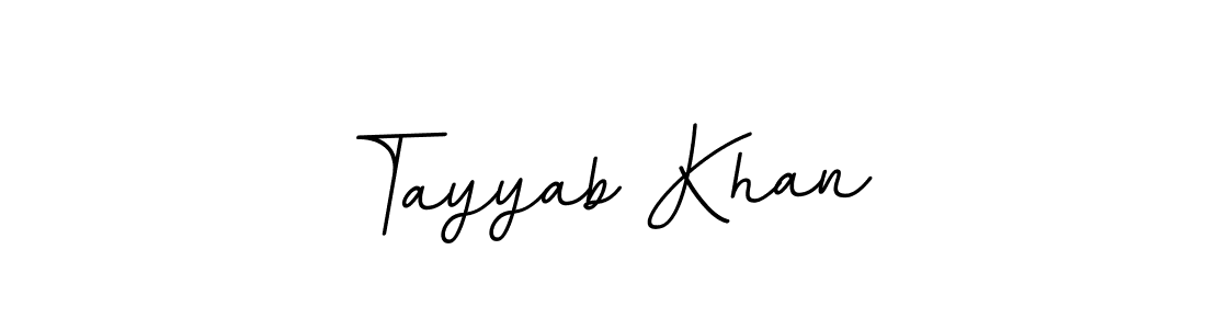 How to make Tayyab Khan name signature. Use BallpointsItalic-DORy9 style for creating short signs online. This is the latest handwritten sign. Tayyab Khan signature style 11 images and pictures png