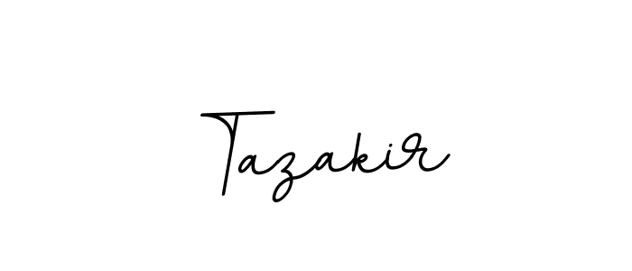 Create a beautiful signature design for name Tazakir. With this signature (BallpointsItalic-DORy9) fonts, you can make a handwritten signature for free. Tazakir signature style 11 images and pictures png