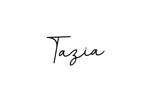 Design your own signature with our free online signature maker. With this signature software, you can create a handwritten (BallpointsItalic-DORy9) signature for name Tazia. Tazia signature style 11 images and pictures png