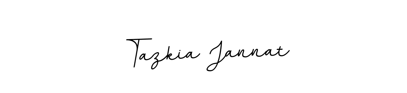 The best way (BallpointsItalic-DORy9) to make a short signature is to pick only two or three words in your name. The name Tazkia Jannat include a total of six letters. For converting this name. Tazkia Jannat signature style 11 images and pictures png