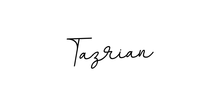 Design your own signature with our free online signature maker. With this signature software, you can create a handwritten (BallpointsItalic-DORy9) signature for name Tazrian. Tazrian signature style 11 images and pictures png