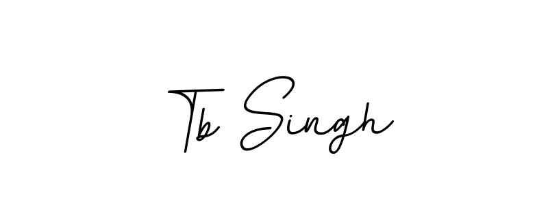 This is the best signature style for the Tb Singh name. Also you like these signature font (BallpointsItalic-DORy9). Mix name signature. Tb Singh signature style 11 images and pictures png