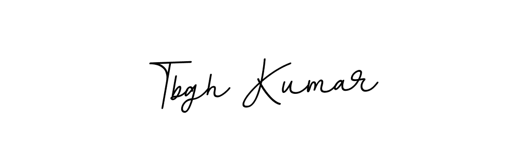 How to make Tbgh Kumar name signature. Use BallpointsItalic-DORy9 style for creating short signs online. This is the latest handwritten sign. Tbgh Kumar signature style 11 images and pictures png