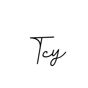 How to make Tcy signature? BallpointsItalic-DORy9 is a professional autograph style. Create handwritten signature for Tcy name. Tcy signature style 11 images and pictures png