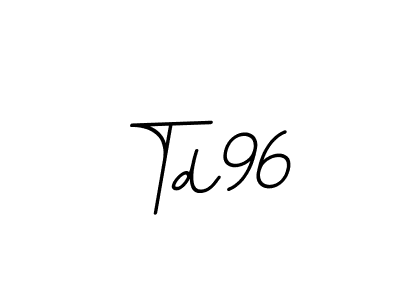 How to make Td96 name signature. Use BallpointsItalic-DORy9 style for creating short signs online. This is the latest handwritten sign. Td96 signature style 11 images and pictures png