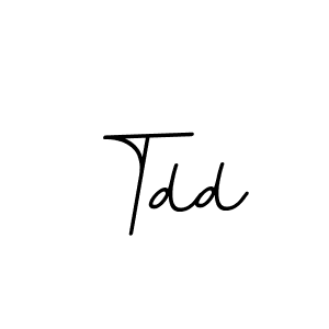 Use a signature maker to create a handwritten signature online. With this signature software, you can design (BallpointsItalic-DORy9) your own signature for name Tdd. Tdd signature style 11 images and pictures png