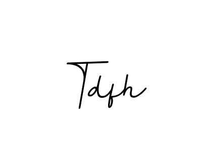 Create a beautiful signature design for name Tdfh. With this signature (BallpointsItalic-DORy9) fonts, you can make a handwritten signature for free. Tdfh signature style 11 images and pictures png