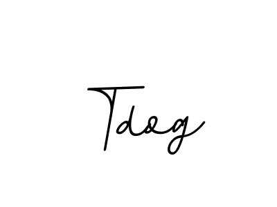 Design your own signature with our free online signature maker. With this signature software, you can create a handwritten (BallpointsItalic-DORy9) signature for name Tdog. Tdog signature style 11 images and pictures png