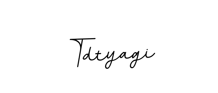 Use a signature maker to create a handwritten signature online. With this signature software, you can design (BallpointsItalic-DORy9) your own signature for name Tdtyagi. Tdtyagi signature style 11 images and pictures png