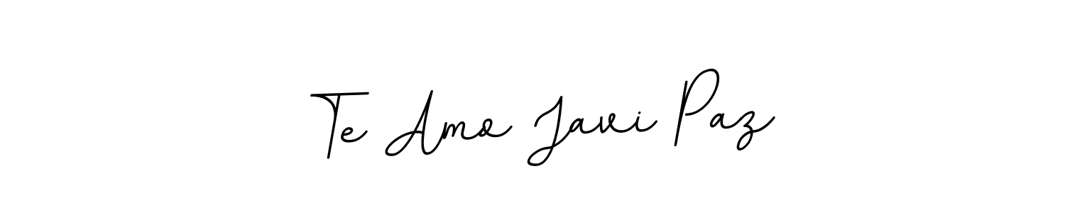 BallpointsItalic-DORy9 is a professional signature style that is perfect for those who want to add a touch of class to their signature. It is also a great choice for those who want to make their signature more unique. Get Te Amo Javi Paz name to fancy signature for free. Te Amo Javi Paz signature style 11 images and pictures png