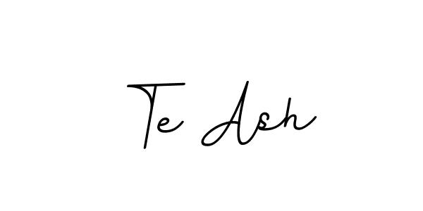 Design your own signature with our free online signature maker. With this signature software, you can create a handwritten (BallpointsItalic-DORy9) signature for name Te Ash. Te Ash signature style 11 images and pictures png