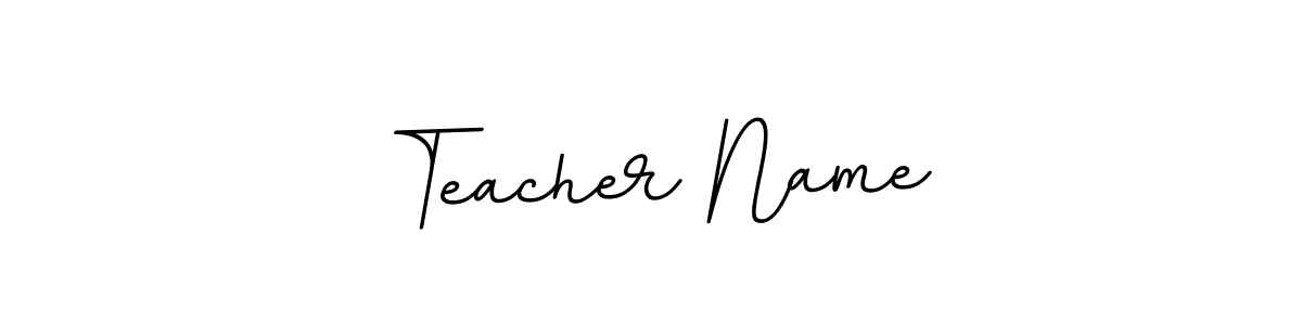 Use a signature maker to create a handwritten signature online. With this signature software, you can design (BallpointsItalic-DORy9) your own signature for name Teacher Name. Teacher Name signature style 11 images and pictures png