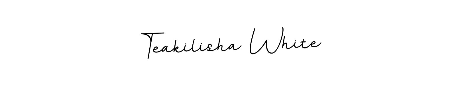 Create a beautiful signature design for name Teakilisha White. With this signature (BallpointsItalic-DORy9) fonts, you can make a handwritten signature for free. Teakilisha White signature style 11 images and pictures png