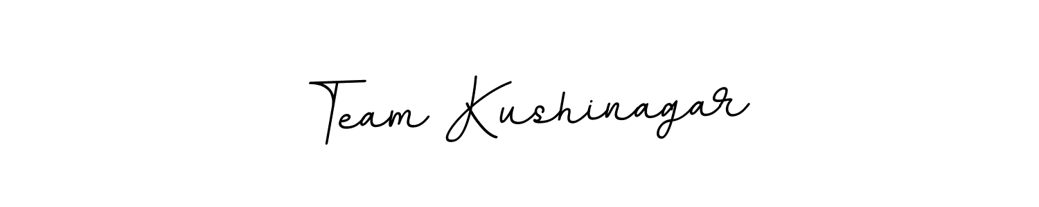 You should practise on your own different ways (BallpointsItalic-DORy9) to write your name (Team Kushinagar) in signature. don't let someone else do it for you. Team Kushinagar signature style 11 images and pictures png
