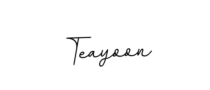 if you are searching for the best signature style for your name Teayoon. so please give up your signature search. here we have designed multiple signature styles  using BallpointsItalic-DORy9. Teayoon signature style 11 images and pictures png