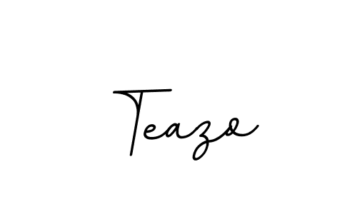 Make a beautiful signature design for name Teazo. With this signature (BallpointsItalic-DORy9) style, you can create a handwritten signature for free. Teazo signature style 11 images and pictures png