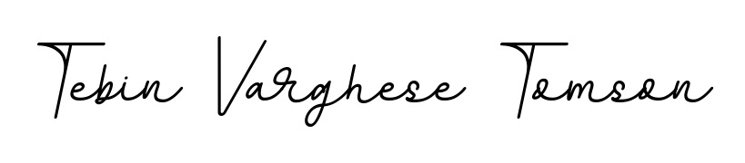 Stand out with a creative autograph for Tebin Varghese Tomson. The BallpointsItalic-DORy9 styling blends modern aesthetics with classic signature flourishes. Tebin Varghese Tomson signature style 11 images and pictures png