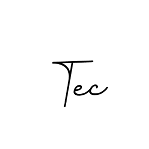 Design your own signature with our free online signature maker. With this signature software, you can create a handwritten (BallpointsItalic-DORy9) signature for name Tec. Tec signature style 11 images and pictures png