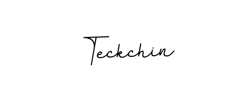Use a signature maker to create a handwritten signature online. With this signature software, you can design (BallpointsItalic-DORy9) your own signature for name Teckchin. Teckchin signature style 11 images and pictures png