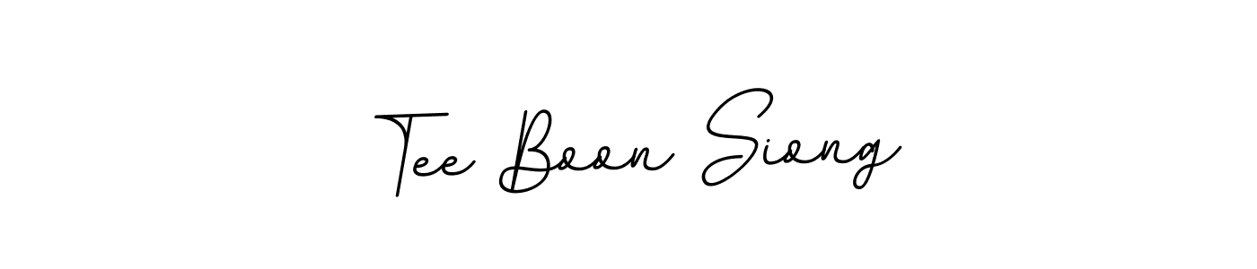 Similarly BallpointsItalic-DORy9 is the best handwritten signature design. Signature creator online .You can use it as an online autograph creator for name Tee Boon Siong. Tee Boon Siong signature style 11 images and pictures png