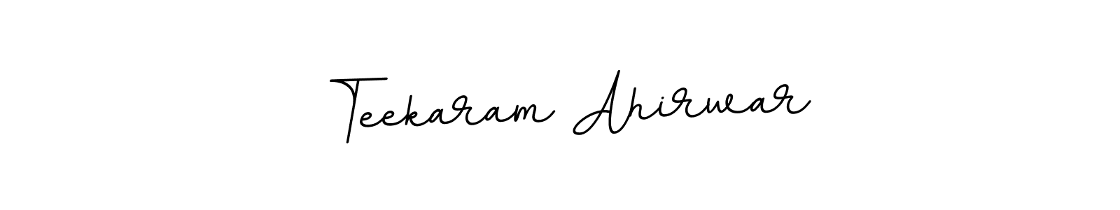 How to make Teekaram Ahirwar name signature. Use BallpointsItalic-DORy9 style for creating short signs online. This is the latest handwritten sign. Teekaram Ahirwar signature style 11 images and pictures png