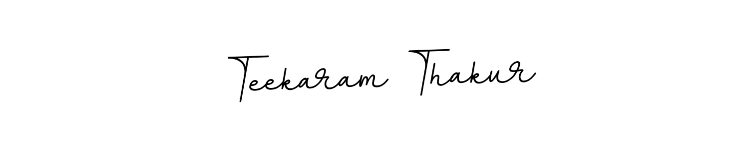 Make a beautiful signature design for name Teekaram Thakur. With this signature (BallpointsItalic-DORy9) style, you can create a handwritten signature for free. Teekaram Thakur signature style 11 images and pictures png